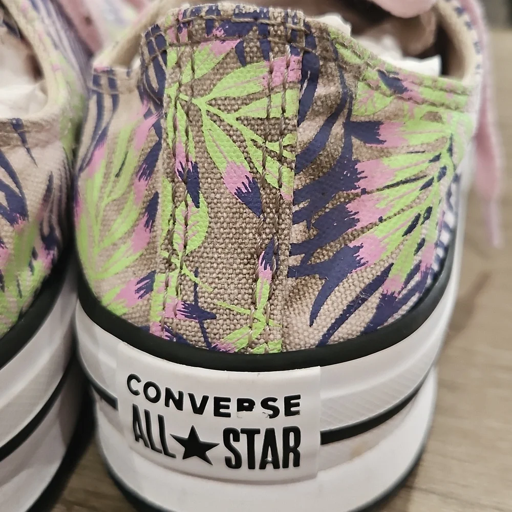 Converse Ctas Eva Lift OX Platform Low Sneakers Canvas Kid's size 3.5